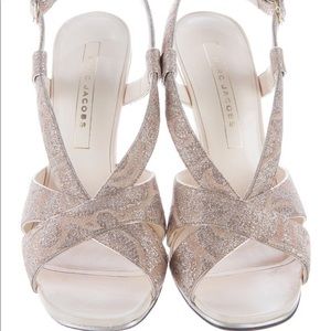 Marc Jacobs Silver Sandals Size 38.5 / 8.5